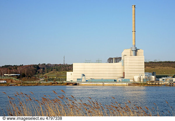 Kernkraftwerk Krümmel  KKK  an der Elbe bei Geesthacht  Schleswig-Holstein  Deutschland  Europa
