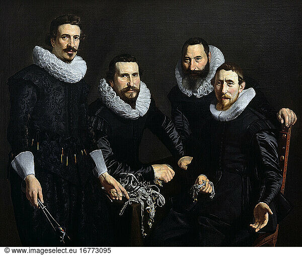 Keyser  Thomas de
1596/97 – 1667. “The Masters of the Amsterdam Goldsmith Guilds   1627. Oil on canvas  127 2 × 152 4 cm.
Toledo  Museum of Art.