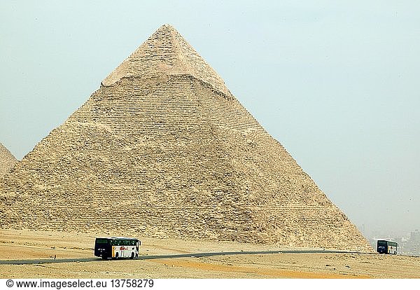 Khephren-Pyramide  Kairo  Ägypten.