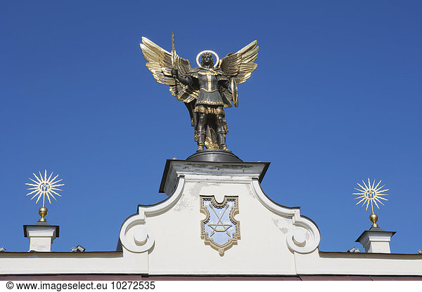 Kiew Hauptstadt Monument Quadrat Quadrate quadratisch quadratisches quadratischer Statue Schwedische Krone Unabhängigkeit