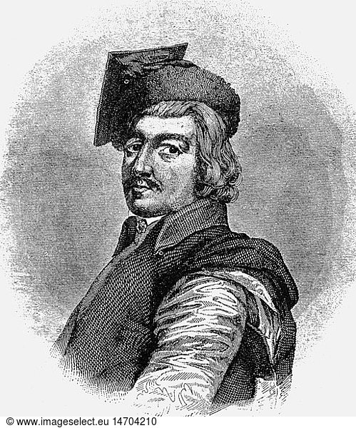 Kilinski  Jan  Dezember 1760 - 28.1.1819  poln. Politiker  Portrait  Xylografie  19. Jahrhundert