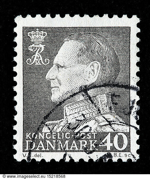 King Frederik IX  postage stamp  Denmark  1961