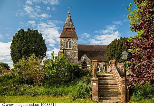Kirche, Dorf, England, West Sussex