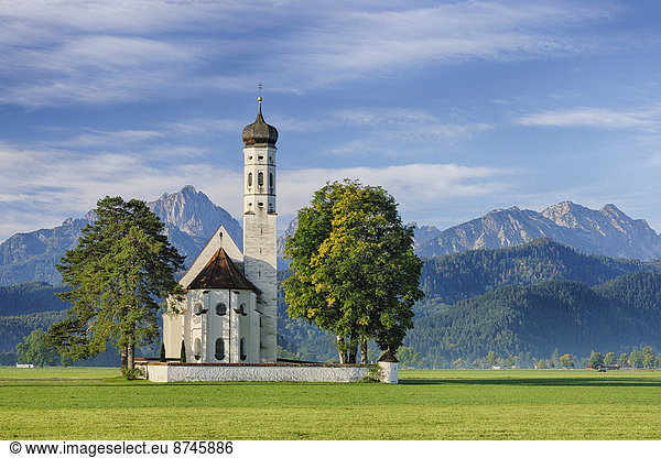 Kirche  Alpen  Bayern  bayerisch  Deutschland  Schwangau