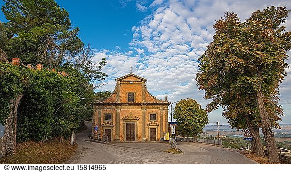 Kirche der Madonna della Sbarra  Panicale  Umbrien  Italien  Europa