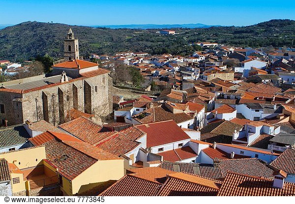 Kirche Draufsicht Extremadura Spanien
