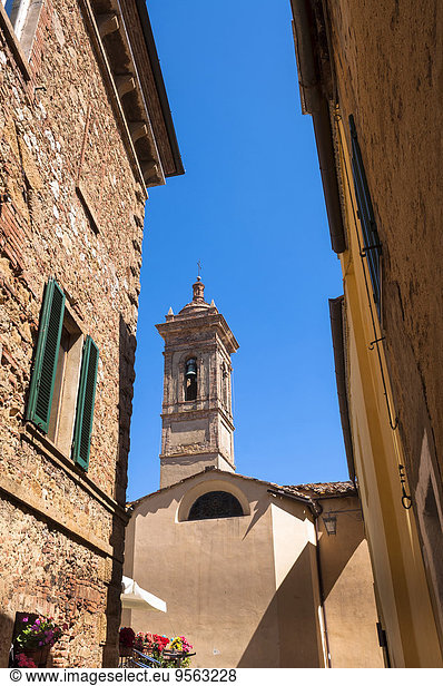 Kirche Glocke Italien Siena Toskana Val d'Orcia