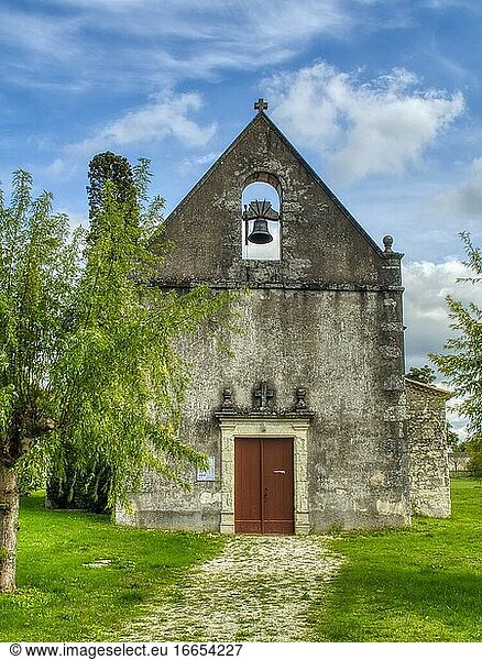 Kirche in Gageac-et-Rouillac  Departement Dordogne  Nouvelle Aquitaine  Frankreich.