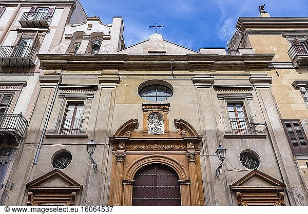Kirche Madonna del Soccorso  auch Madonna della Mazza genannt  im historischen Teil von Palermo  der Hauptstadt der autonomen Region Sizilien in Süditalien.