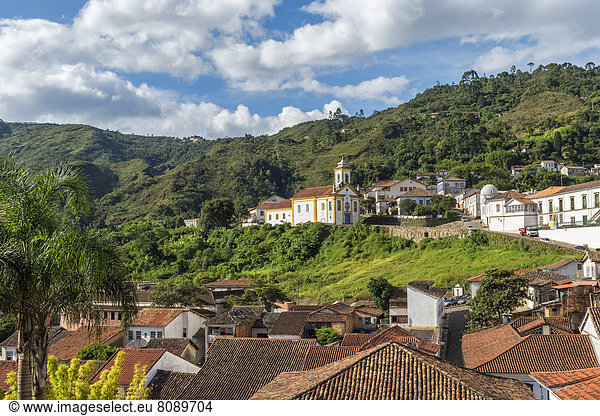 Kirche Nossa Senhora das Merces e Misericordia in der Altstadt von Ouro Preto  UNESCO-Weltkulturerbe