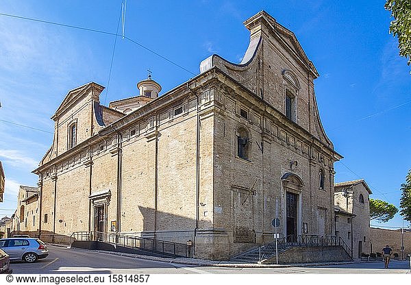Kirche Santa Chiara  Montefalco  Perugia  Umbrien  Italien  Europa