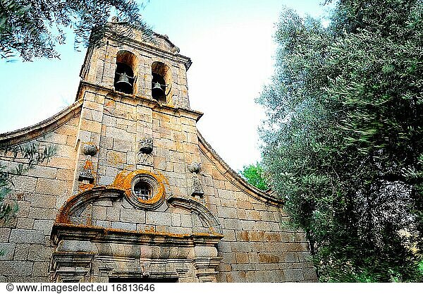 Kirche Santa Maria de Mones  Petin  Orense  Spanien.