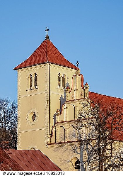 Kirche St. Stanislaus und St. Margareta  Detailansicht  Janowiec  Woiwodschaft Lublin  Polen.