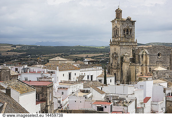 Kirche von San Pedro  Arcos de la Frontera  Provinz Cádiz  Andalusien  Spanien