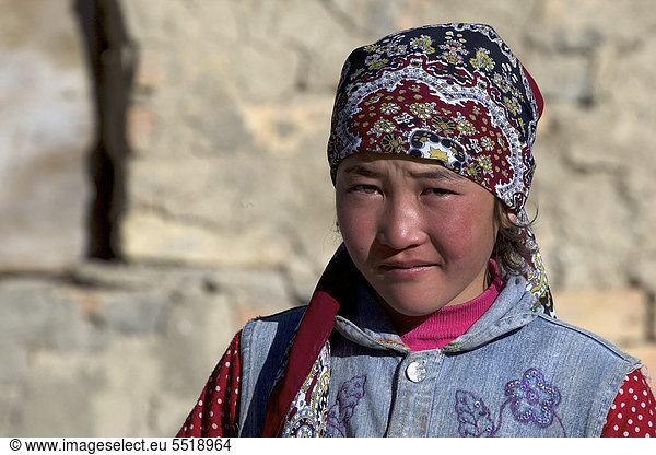 Kirghiz girl  Pamir  Tajikistan  Central Asia  Asia