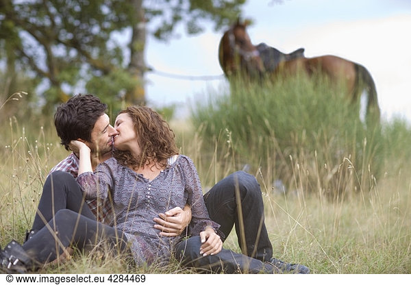 Kissing couple