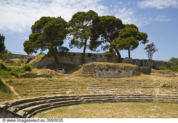 Kleines römisches Theater  Pula  Istrien  Kroatien  Europa