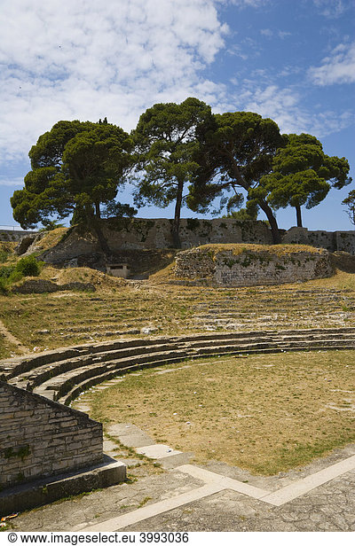 Kleines römisches Theater  Pula  Istrien  Kroatien  Europa