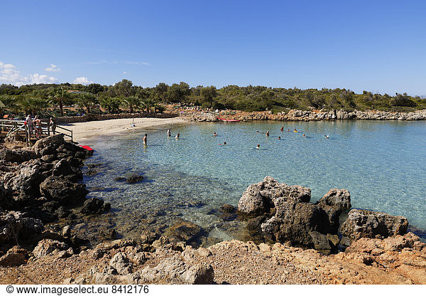 Kleopatra-Strand auf der Insel Sedir Adas? bei Marmaris  Golf von Gökova  Ägäis  Provinz Mu?la  Türkei
