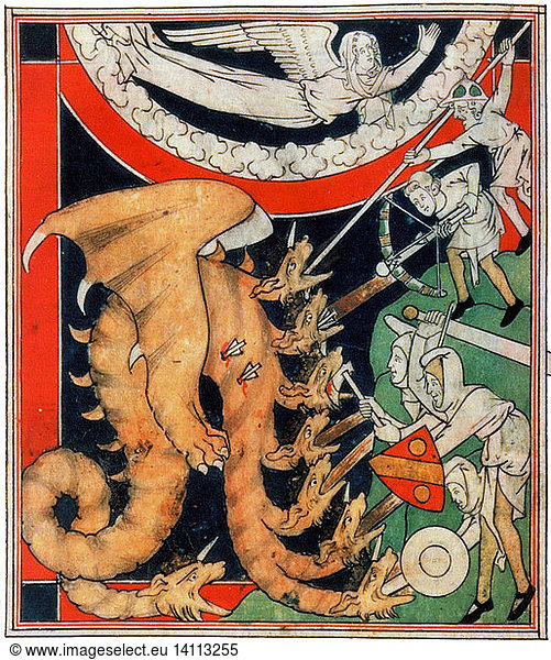 Knights Battle Eight-Headed Dragon  1313