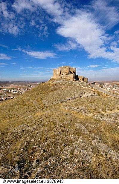 Knights Hospitaller´s fortress (12th century)  Consuegra. Route of Don Quixote  Toledo province  Castilla-La Mancha  Spain