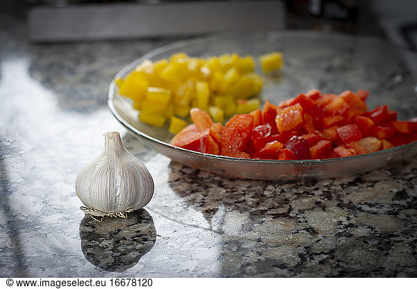 Knoblauch  Gemüse und andere küchenfertige Zutaten