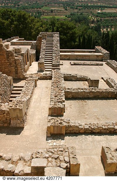 Knossos archaeological site,  Iraklion,  Crete,  Greece