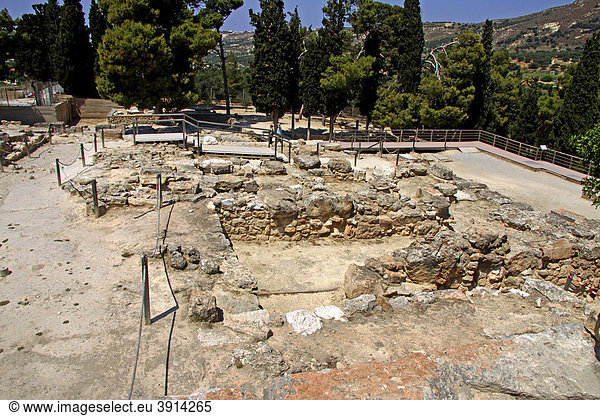 Knossos Ausgrabungsstätte Minoischer Palast Heraklion Kreta Griechenland Europa