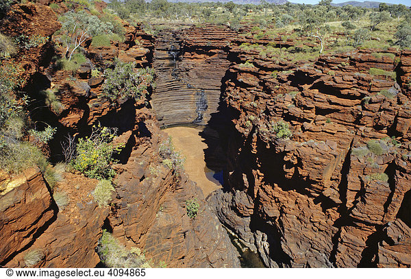 Knox Schlucht im Karijini Nationalpark bei Wittenoon Westaustralien