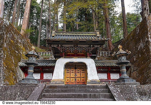 Kokamon-Tor  Iemitsus Mausloleum  Nikkozan Rinnoji-Tempel  Buddhistischer Tempel  Schreine und Tempel von Nikko  Nikko  Japan  Asien