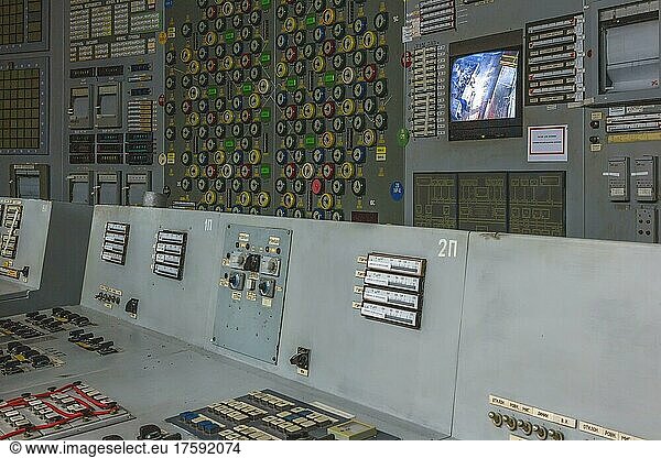 Kontrollraum Block III  AKW Tschernobyl  Sperrzone Tschernobyl  Ukraine  Europa