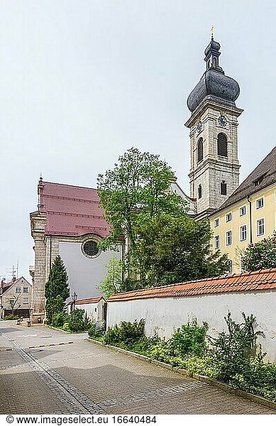 Konviktskirche von Ehingen (Donau)  Baden-Württemberg  Deutschland.