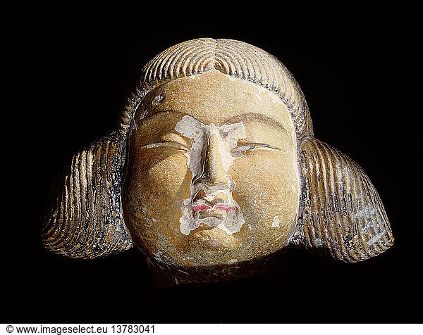 Kopf einer Frau  China. Tang-Dynastie. AD 618 906.