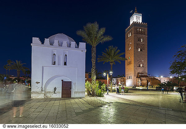 Koutoubia-Moschee  UNESCO-Weltkulturerbe  Marrakesch (Marrakesch)  Marokko  Nordafrika  Afrika