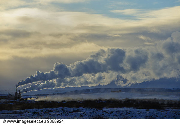 Kraftwerk entfernt Landschaft Arktis Distanz
