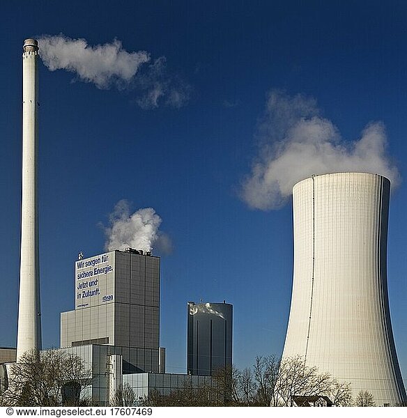 Kraftwerk Herne  ein Steinkohlekraftwerk der Steag  Herne  Ruhrgebiet  Nordrhein-Westfalen  Deutschland  Europa