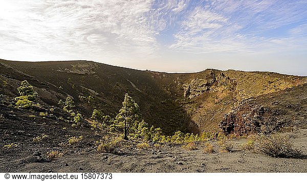 Krater des Vulkans Teneguia La Palma Kanarische Inseln Spanien Europa