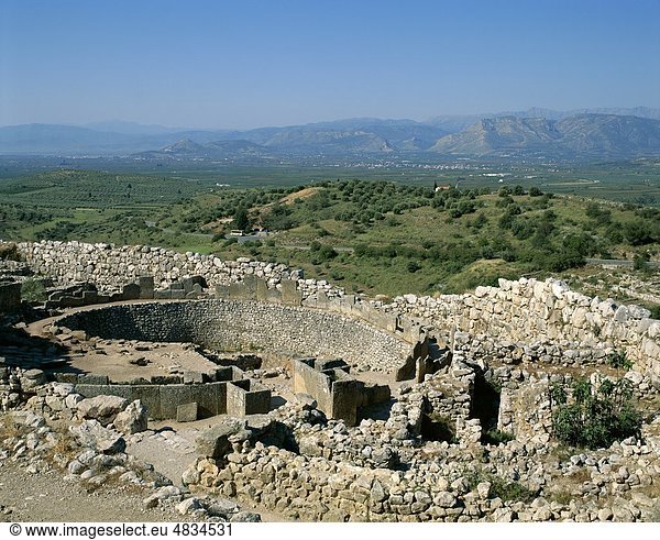 Kreis  Grab  Griechenland  Europa  Erbe  Holiday  Landmark  Mykene  Royal  Gräber  Tourismus  Reisen  Unesco  Urlaub  Welt