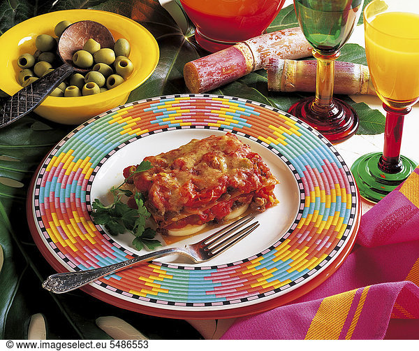 Kreolische Lasagne  Caribbean  Recipe available for a fee