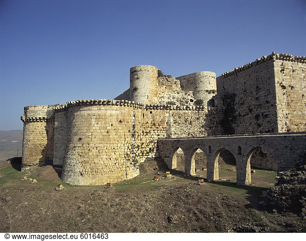 Kreuzritter Burg Crac des Chevaliers  UNESCO Weltkulturerbe  Syrien  Naher Osten
