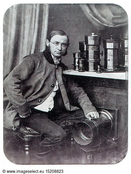Krone  Hermann  14.9.1827 - 17.9.1916  deut. Fotograf und Wissenschaftler  Selbstportrait  1858