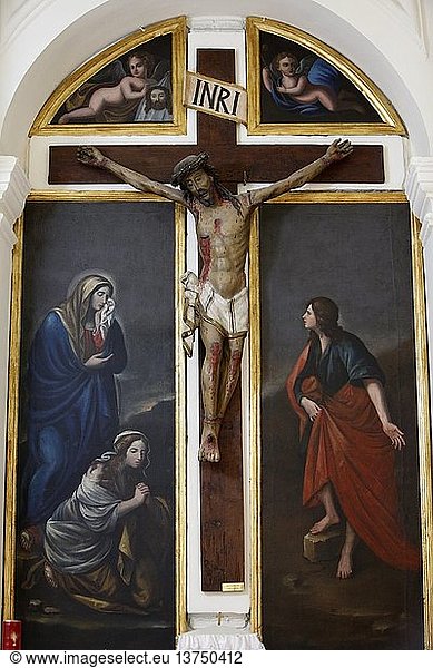 Kruzifix in der Chiesa della Madona del Carmine.