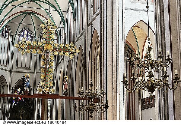 Kruzifix  Triumphkreuz  Dom  Kathedrale  Schwerin  Mecklenburg-Vorpommern  Deutschland  Europa