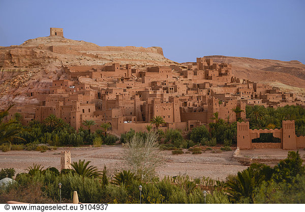 Ksar der Berber aus Lehmziegeln  Ait Benhaddou  Region Souss-Massa-Draa  Marokko
