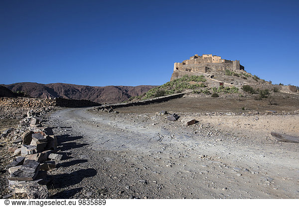 Ksar Tizourgane  westlicher Antiatlas in der Provinz Chtouka-Aït Baha  Region Souss-Massa-Draâ  Marokko  Afrika