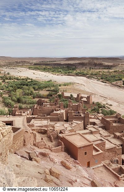 Ksar von Aït Benhaddou,  befestigte Stadt,  bei Ouarzazate,  Marokko,  Afrika