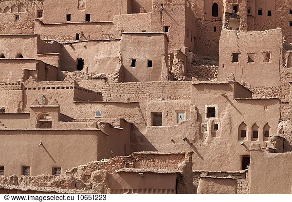 Ksar von Aït Benhaddou befestigte Stadt bei Ouarzazate Marokko Afrika
