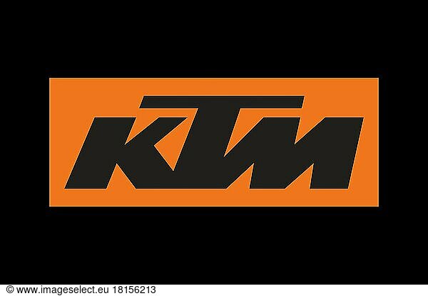 KTM  Logo  Black background
