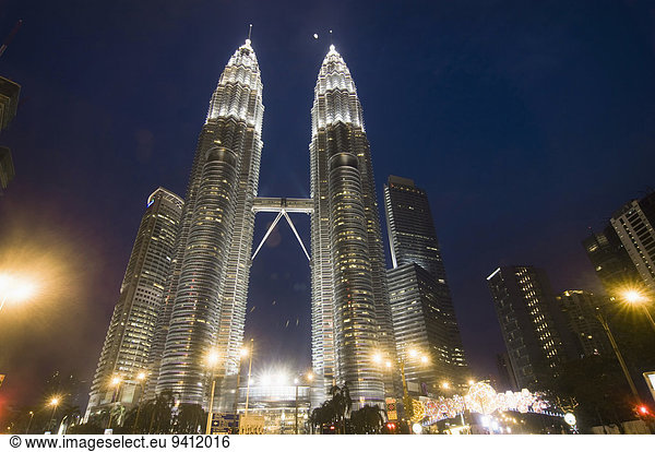 Kuala Lumpur Hauptstadt Nacht Ansicht Thailand