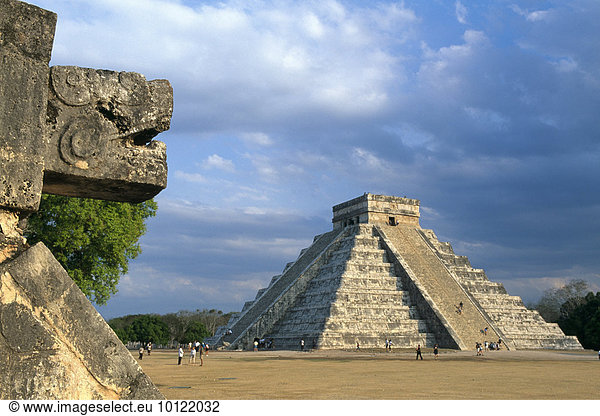 Kukulcan-Pyramide Pyramide des Kukulcán Chichen Itza Yucatan Mexiko Nordamerika